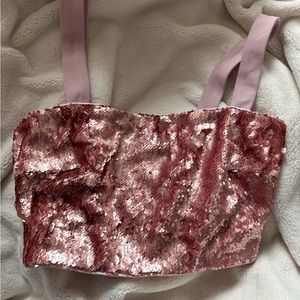 It’s NBD Pink Sparkly Top